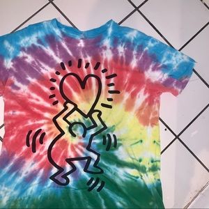 OVERSIZED KEITH HARING GRAPHIC TEE
